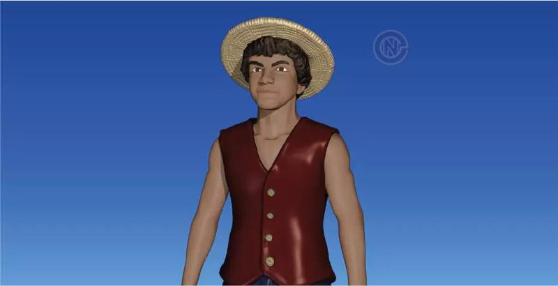 MONKEY D LUFFY ONE PIECE LIVE ACTION NETFLIX INAKI GODOY FIGURA