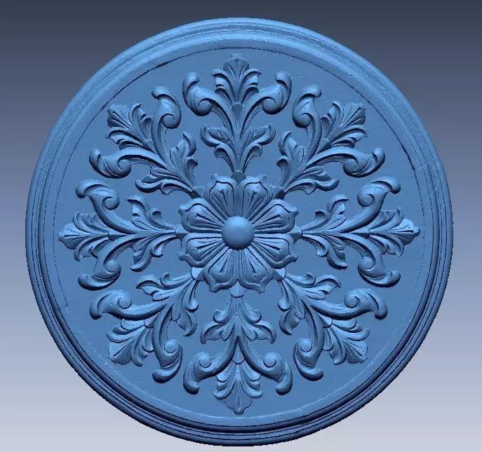 Flower floral carved ceiling medallion