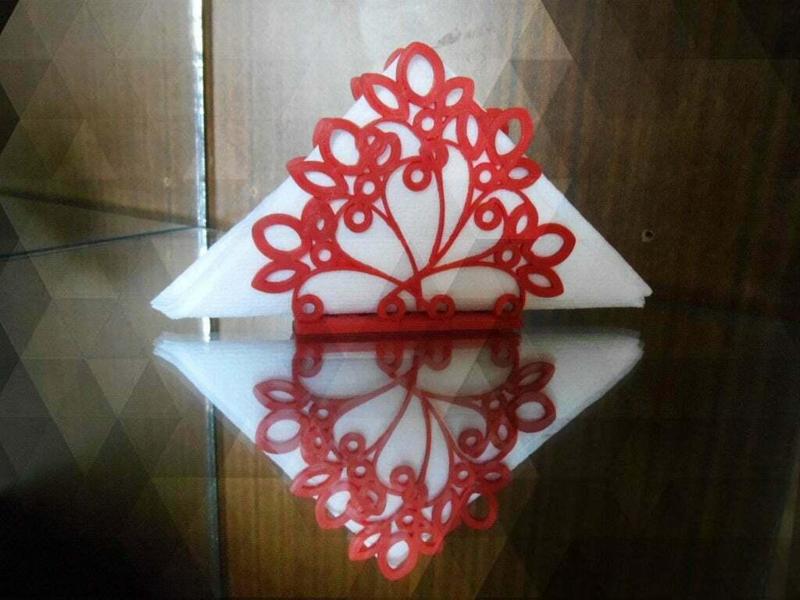 Napkins holder "Flowers"