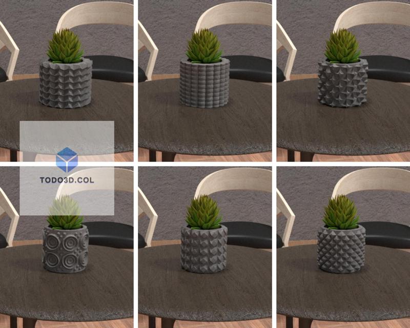 DECORATIVE POT AND TO MAKE SILICONE MOLDS 7, 8, 9, 10, 11, 12