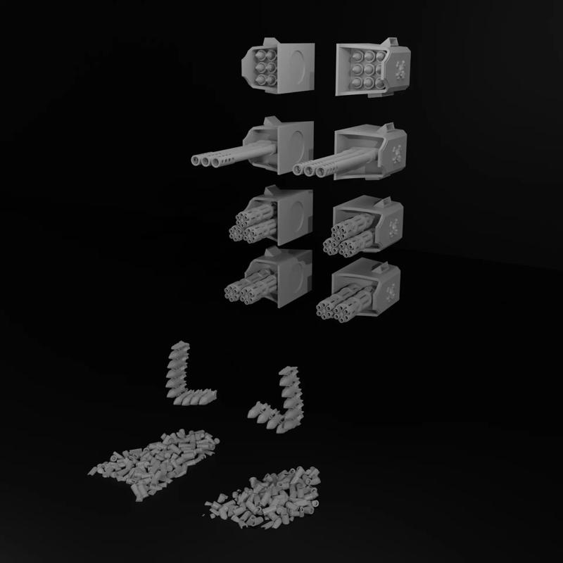 addon pack for warhammer defence turret with mini guns
