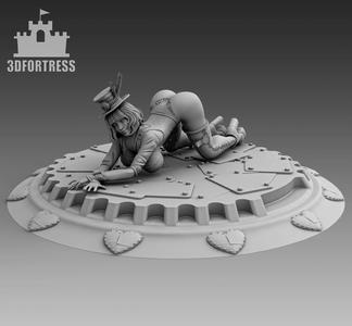 A girl with an outstretched back