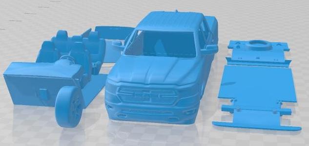 Dodge Ram Bighorn 2019 Printable Car