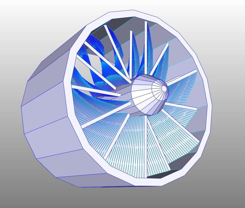 Turbine Blade Assembly (Not 3D Print Ready)