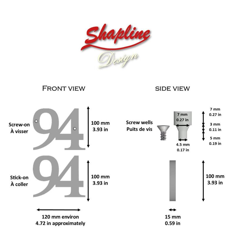 House number, house numbered N°94