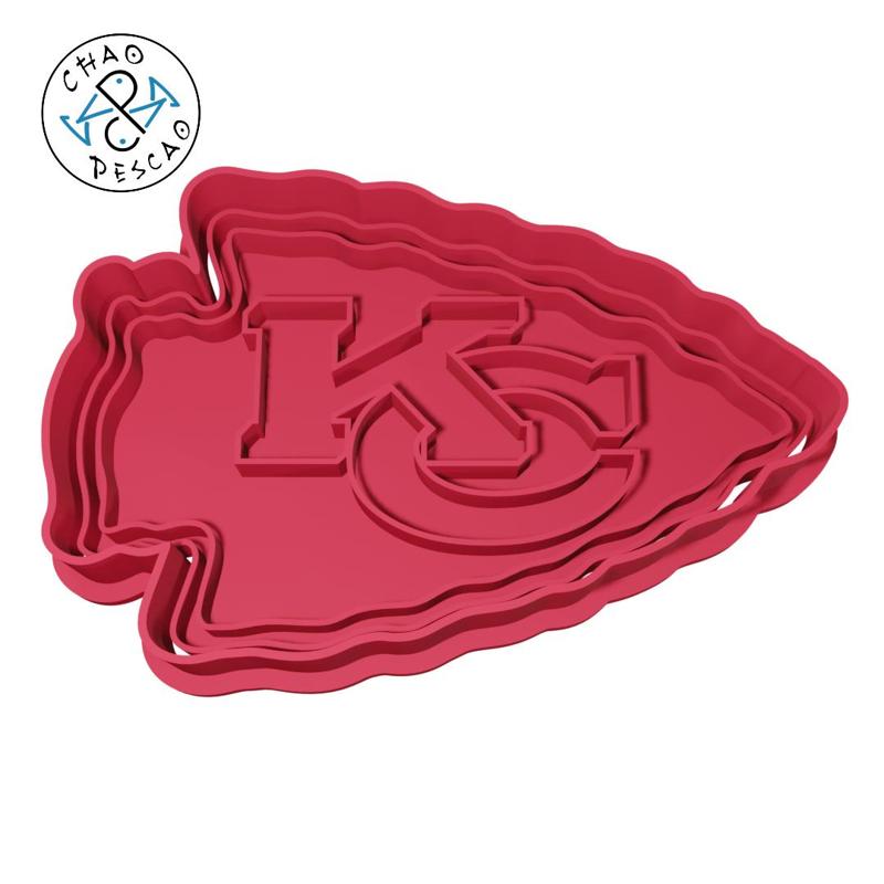 Kansas City Chiefs NFL - Cookie Cutter - Fondant - Polymer Clay