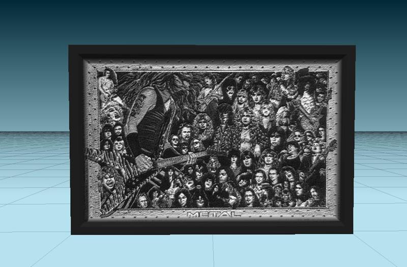 heavy metal -poster tile