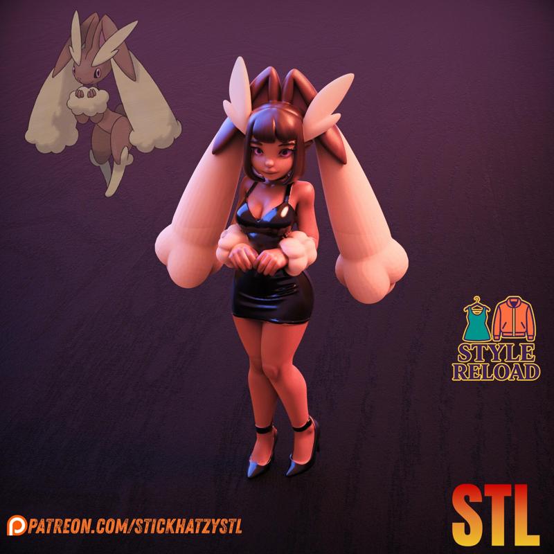 Lopunny Humanized – STL Model | Style Reload Collection