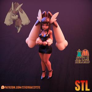 Lopunny Humanized – STL Model | Style Reload Collection