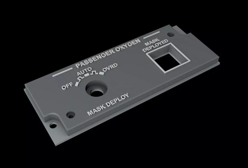 EMBRAER E1 OVERHEAD - PASSENGER OXYGEN PANEL