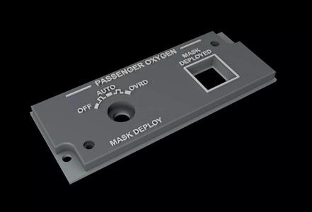 EMBRAER E1 OVERHEAD - PASSENGER OXYGEN PANEL