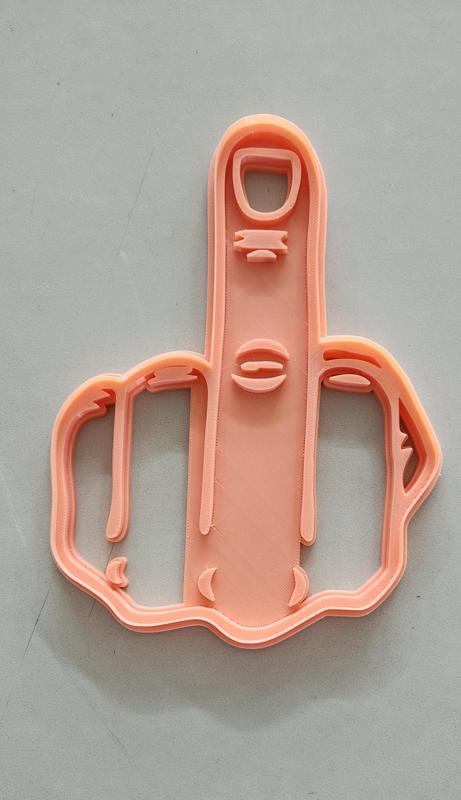 Middle Finger FU Cookie Cutter
