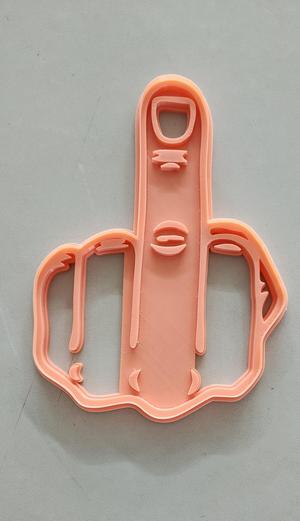 Middle Finger FU Cookie Cutter