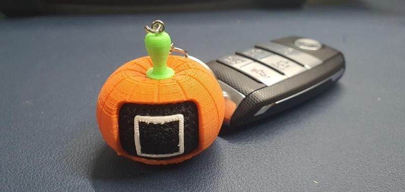 Pumpkin and Squid Game Mixed Keychain, Earring
