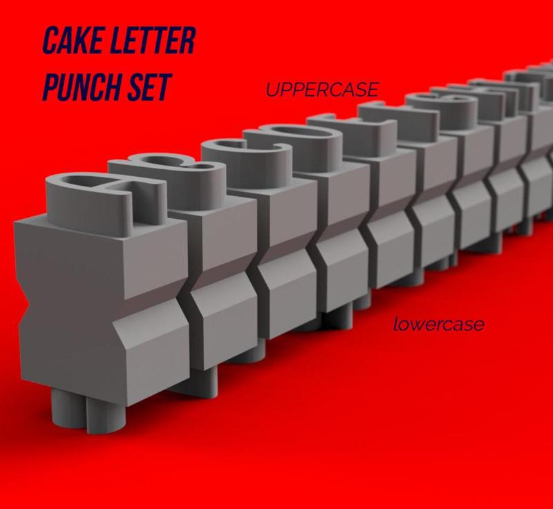CAKE LETTERS PUNCHES / STAMPS
