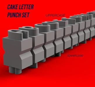 CAKE LETTERS PUNCHES / STAMPS
