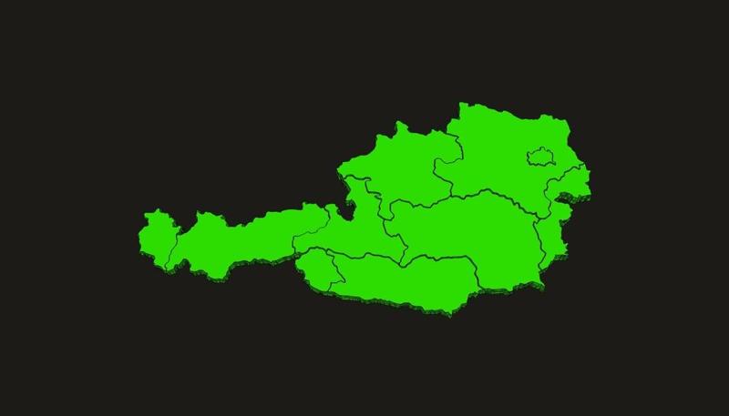 3D Map of Austria
