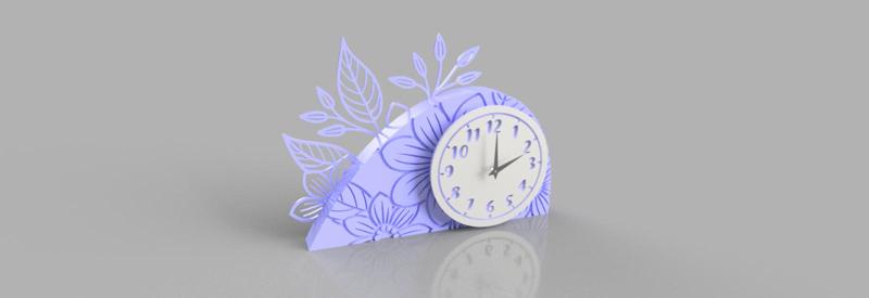 Floral Landscape Clock