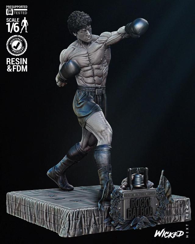 Wicked Movies Rocky Sculpture Tested for 3D printing