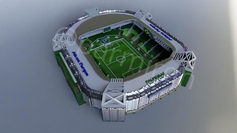 Arena Allianz Parque, Palmeiras Stadium (São Paulo, Brazil) - STL 3D Model