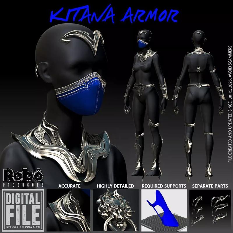 Mortal Kombat 1  Kitana Armor Cosplay - MK1