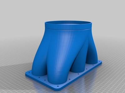 Heat Bed to Heat Chamber Adapter-6 fan