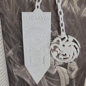 8 Lithophane BookMarkers Game of Thrones