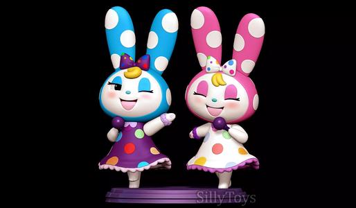 Rabbit Sisters - Animal crossing 3D print model