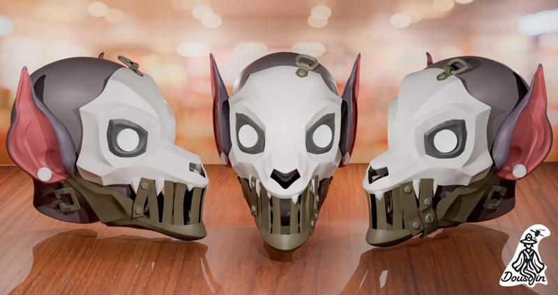 Arcane Cosplay mask Scar Firelight