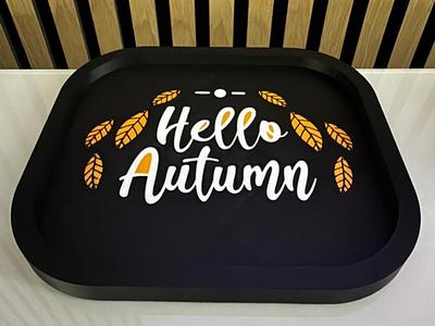 Decorative Tray "Hello Autumn" - Autumnal Design