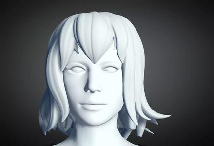 3D Hair style for Female 35 3D model