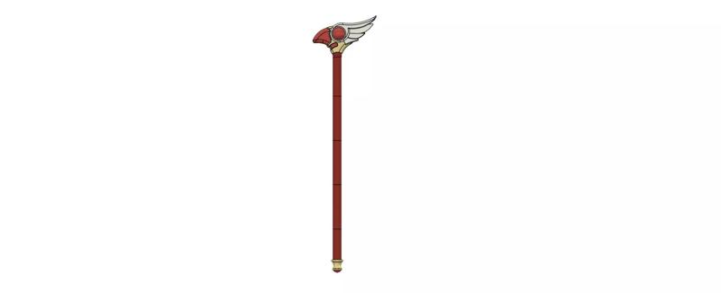 Card captor sakura bird  crosier-staff-cane