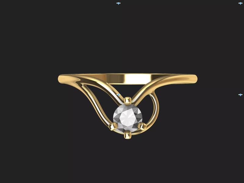 Cute Engagement Ring 2 models