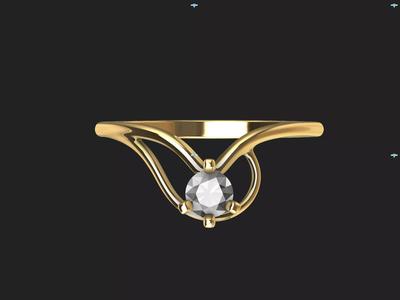 Cute Engagement Ring 2 models