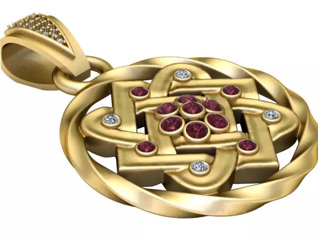 3D Printable Celtic Knot Medallion