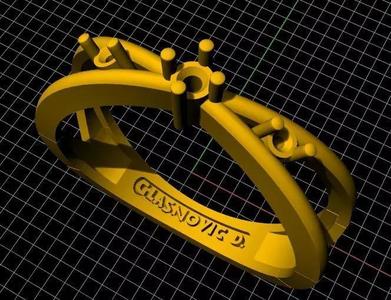 Cluster Ring 3dm file