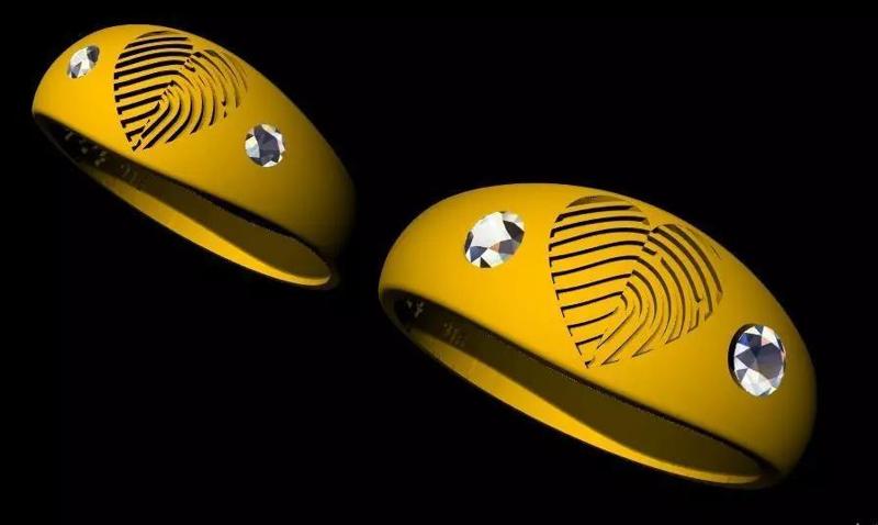 Heart Couple Ring 3dm file