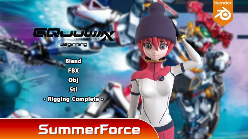 Amate Yuzuriha Pilot Suit - Gundam GQuuuuuuX