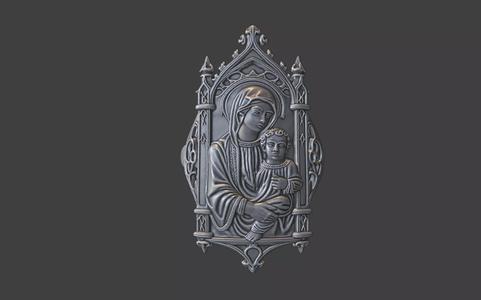 gothic church mother mary baby jesus virgin maria ring