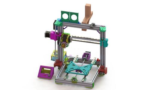 3DLS X Axis MGN12 Rail Kit
