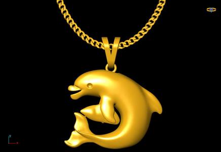 Dolphin charm 20mm