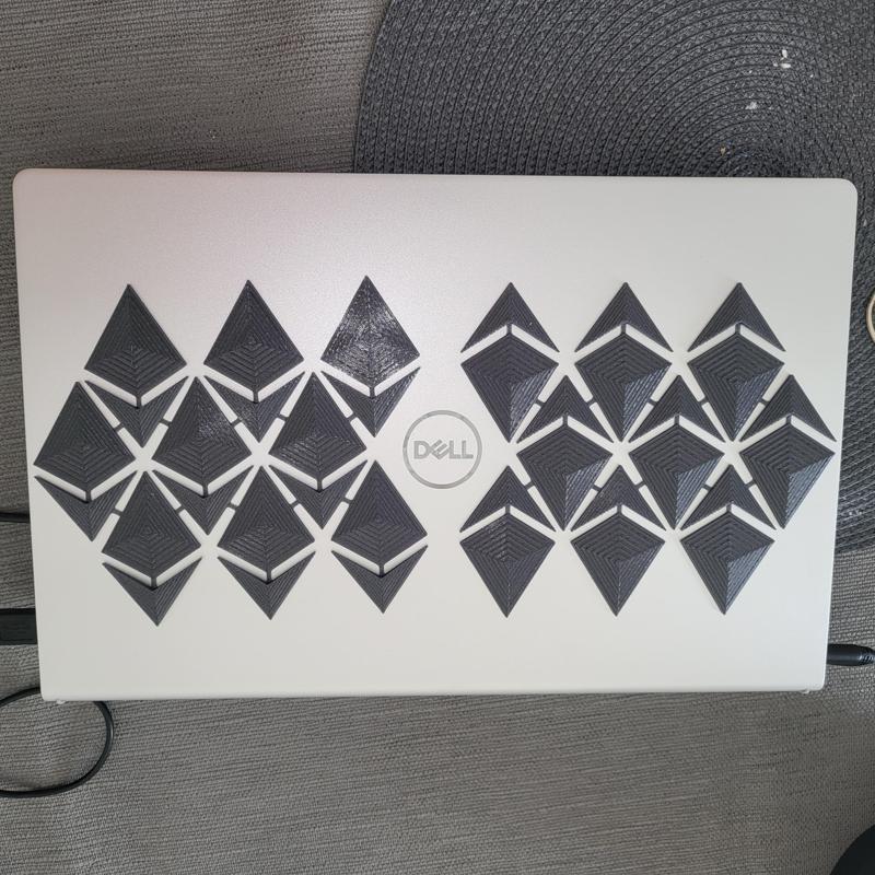 Ethereum Pattern art - Flat base - any filament