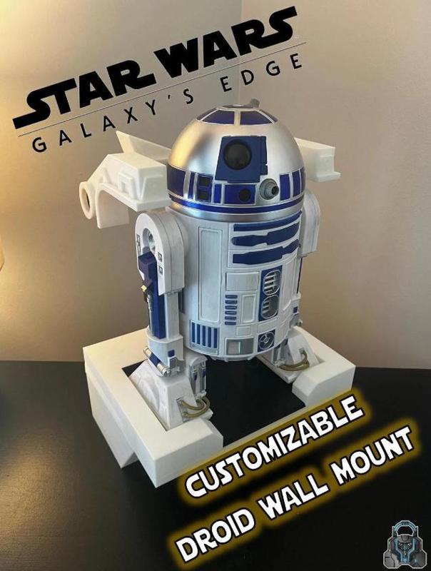 Galaxy's Edge/Droid Depot Themed Droid Wall Mount w/ Storage