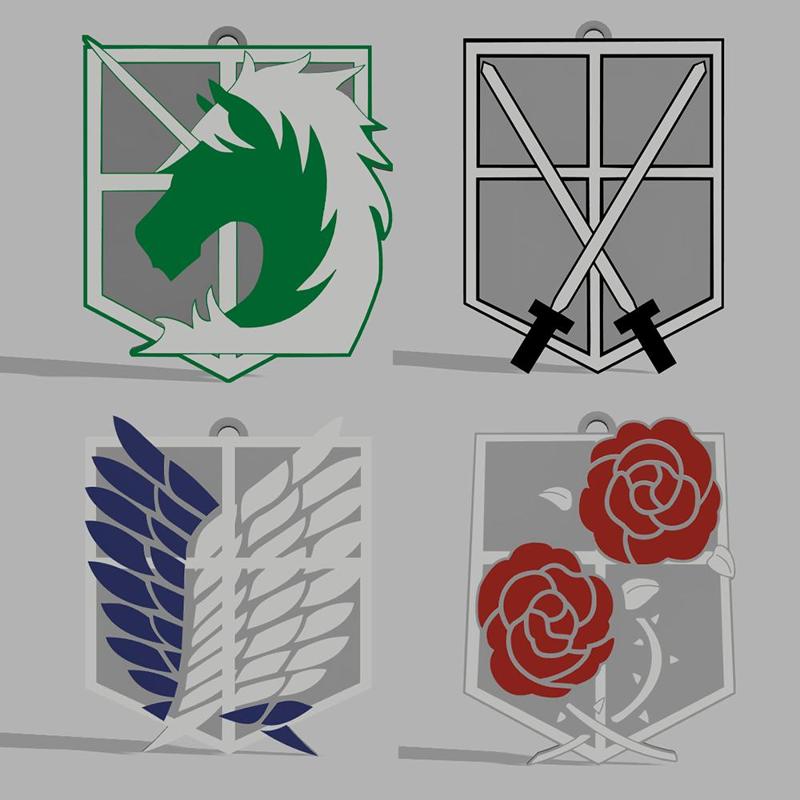 KEYCHAIN SHINGEKI NO KYOJIN LEGIONS | ATTACK ON TITAN LEGIONS KEYCHAIN