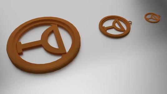 Glass Coaster Hebe and Pendant