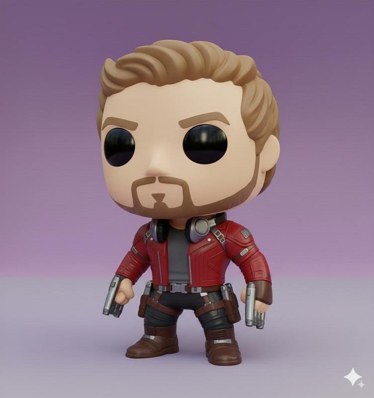 Star-Lord Chibi Kawaii - Collectible 3D Figure
