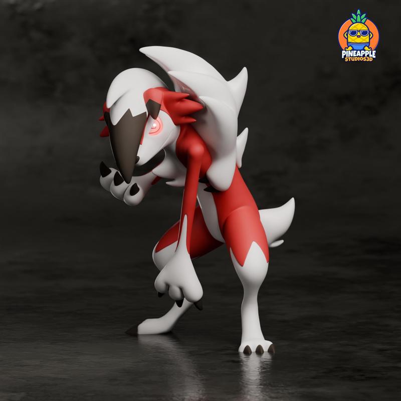 lycanrock midnight form with 1/20 scale