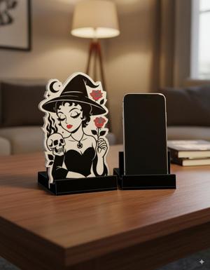 Gothic Witch Phone Stand – 3D Print Model