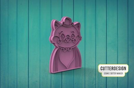 Cute Fox With Glasses Cookie Cutter