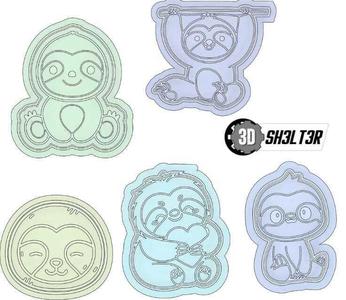 SLOTH BEAR COOKIE CUTTER